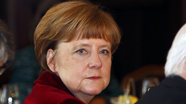 Nmeck kanclka Angela Merkelov na mnichovsk konferenci (7. nora 2015).