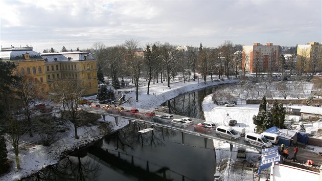 Nov budovan Komenskho lvka v Jaromi prochzela ztovm testem (29.1.2015).