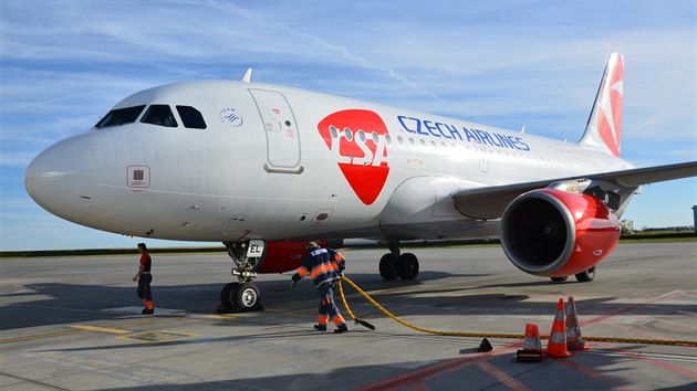 Airbus A319 společnosti České aerolinie