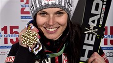 ZLATÁ VLO�KA. Raku�anka Anna Fenningerová vyhrála super-G na MS alpských ly�a��...