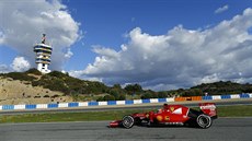 Kimi Räikkönen během úvodního testování na novou sezonu formule 1