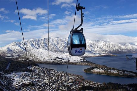 Skyline Queenstown (Nov Zland) - nejstrmj lanovka na jin polokouli voz...