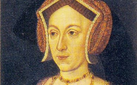 Portrét Anny Boleynové v galerii msta Bradford v severní Anglii