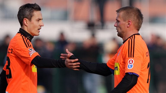 ZASE SPOLU. Adam Varadi (vpravo) a Tomá Janotka se po odchodu z Olomouce...