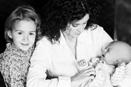 Lucia Šoralová s dcerou Rebekou a synem Ondrou