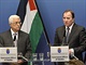 Palestinsk vdce Mahmd Abbs (vlevo) s vdskm premirem Stefanem Lfvenem...