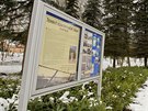 Pamtnk a informan tabule na mst bvalho lgru ve Svatav na Sokolovsku.