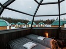 Prosklené iglú v Arctic SnowHotel & Glass Igloos (Finsko)