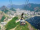 Sugarloaf Mountain Gondola (Brazílie). Legendární lanovka na Cukrovou homoli v...