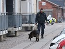 Policie na míst stelby v Kodani (14. února 2015