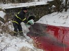 Ekologickou hav�rii u Dra�i�ek likvidovali hasi�i.