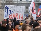Na demonstraci proti islámu v Brn pilo 600 lidí, zatím je klid