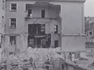 Emauzský kláter po bombardování