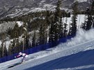 Lindsey Vonnová koní ve slalomu do  superkombinace na mistrovství svta.