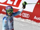Slalomáka árka Strachová po dojezdu v 1. kole slalomu na svtovém ampionátu.