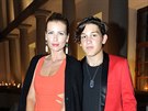 Daniela Petová a její syn Yannick Faust (4. záí 2013)