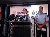Zástupkyně policie státu Nový Jižní Wales Catherine Burnová při tiskové...