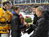 Tenistka Miriam Kolodziejov na litvnovskm zimnm stadionu.