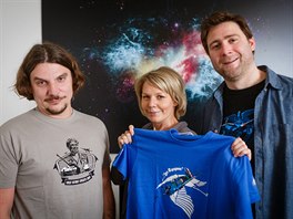 Jan Tamchyna (vlevo), Karolína Jurečková a Jan Fišer začali jako živnostníci,...