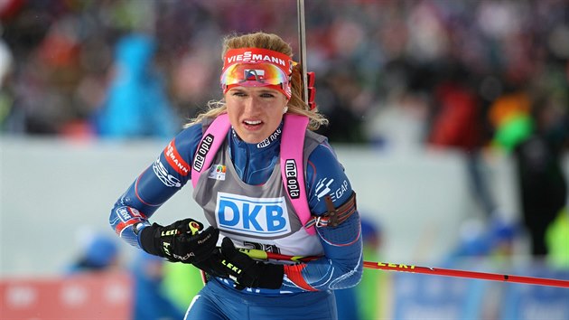 Jednou z hvzd Svtovho pohru v biatlonu v Novm Mst na Morav byla tak Gabriela Soukalov.