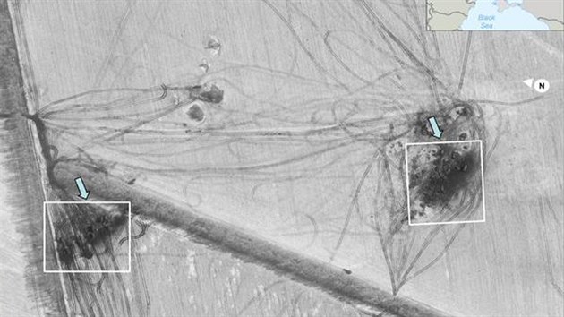 Satelitn snmek podle USA zachycuje rozmstn ruskch protiletadlovch systm pobl msta Debalceve