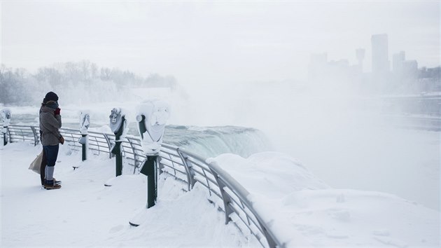 Vodopdy u msteka Niagara Falls na americk stran, ve stt New York. 
