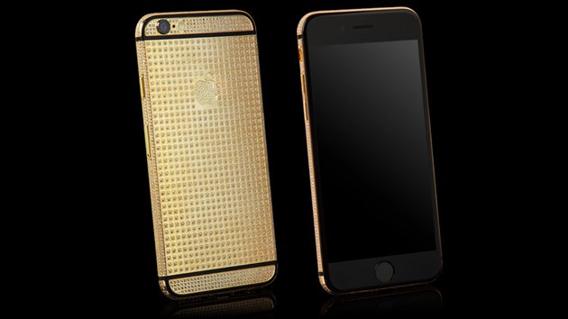 iPhone z e-shopu Goldgenie, zamujc se na luxusn pozlacen zbo