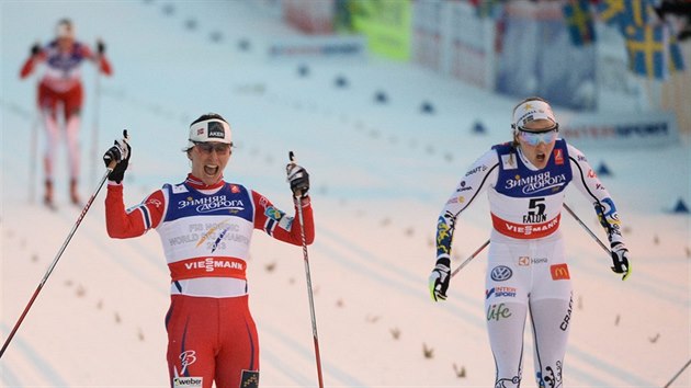 Marit Bjrgenov ve Falunu obhjila titul nejrychlej lyaky-bkyn.
