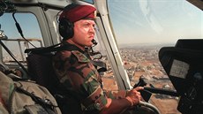 Jordánský král Abdalláh II. na snímku z roku 1998, kdy stál v ele jordánských...