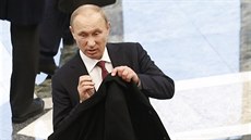 Ruský prezident Putin opoutí Palác nezávislosti v Minsku, kde jednal o...