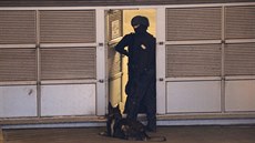 Policie na míst� st�elby v Kodani (14. února 2015)