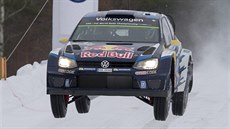 Andreas Mikkelsen na trati védské rallye.