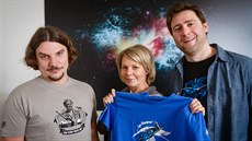 Jan Tamchyna (vlevo), Karolína Jureková a Jan Fier zaali jako ivnostníci,...