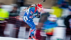 Ondej Moravec na trati sprintu v Oslu