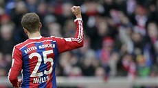 Oslava branky v podání Thomase Müllera z Bayernu Mnichov
