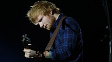 Ed Sheeran na svém prvním praském koncert 12. 2. 2015 v praské Tipsport Aren