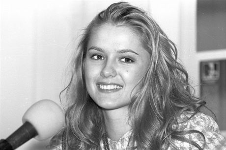Monika dkov v roce 1995 po zisku titulu Miss Europe