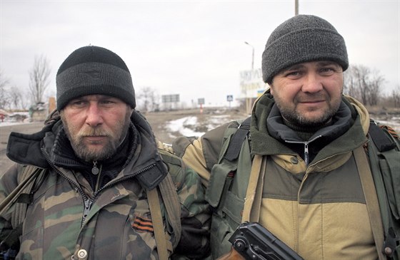 Proruští povstalci v Debalceve (19. února 2015)