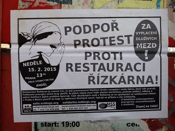 ProtestnI plakat proti restauraci