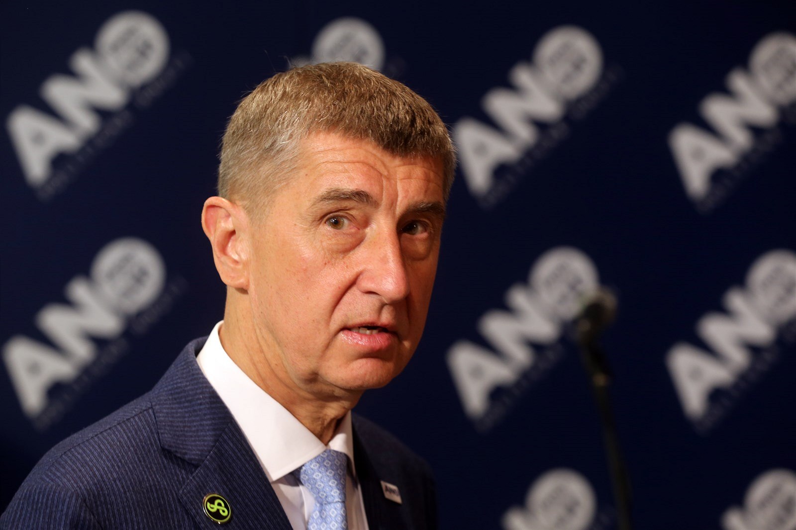 P�edseda hnutí ANO Andrej Babi� v úvodu sn�mu hnutí na pra�ském Chodov� (28....