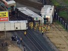 Sráka pímstského vlaku s kamionem v Kalifornii (24. února 2015)