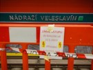 Stanice metra Nádraí Veleslavín tsn ped svým dokonením (20.2.2015)