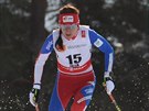 Bkyn na lyích Eva Vrabcová-Nývltová ve skiatlonu na MS ve Falunu.