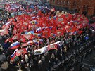 Odhadem a 20 tisíc lidí se selo podle agentury TASS v Moskv na demonstraci...