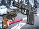 Vrah z uherskobrodsk� restaurace byl ozbrojen revolverem Alfa vz. 820 a...
