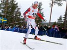 Anders Glöersen na trati volné patnáctky na mistrovství svta ve Falunu.