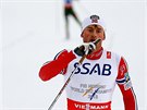 JÁ ROZHODL. Petter Northug z Norska dovedl na mistrovství svta ve Falunu ve...