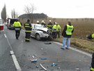 Smrtelná nehoda na silnici I/11 na Královéhradecku (26.2.2015).