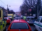 Policejní zásah po stelb v Uherském Brod.