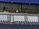 Zrekonstruovaná tribuna stadionu Sparty na Letné.